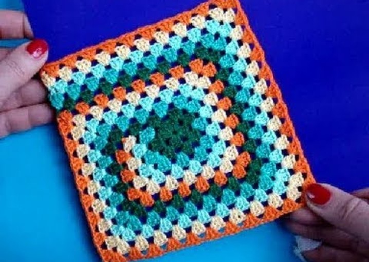 Вязание крючком Урок 252 Бабушкин квадрат Crochet granny square