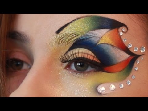 Карандашная техника Фантазийный макияж Урок №37 HD