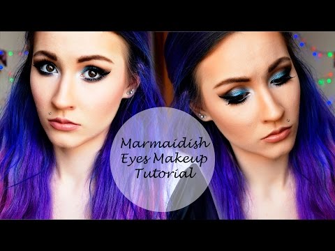 Marmaidish Eyes Makeup Tutorial / Сине-зелёный макияж глаз |Vice Obsession|