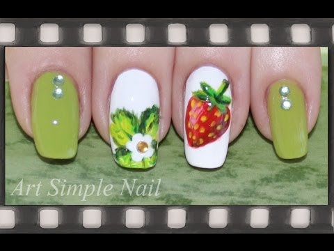 Cute Strawberry Nails | Летний маникюр Клубника