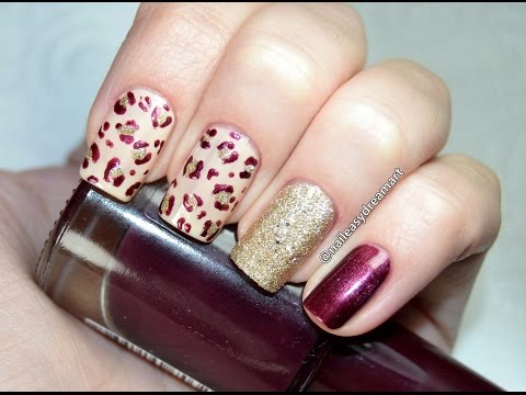 Леопардовый Дизайн ногтей Маникюр | Leopard Print Nail Art