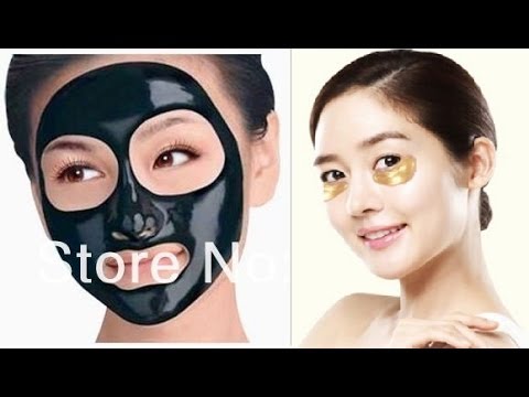 черная маска для пиллинга, коллагеновые золотые маски алиэкспресс обзор косметики из Китая