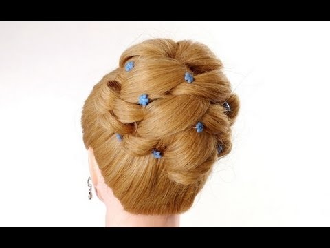 Прическа на выпускной, вечерняя прическа. Romantic prom hairstyle tutorial