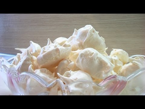 Печенье сбивное или пирожное Безе видео рецепт Печенье сбивное или пирожное Безе видео рецепт