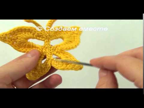 Бабочка вязание крючком   Knitting butterfly crochet