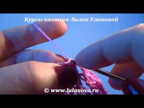 Салфетка с ананасами - 3 часть - Knitting napkin crochet - вязание крючком