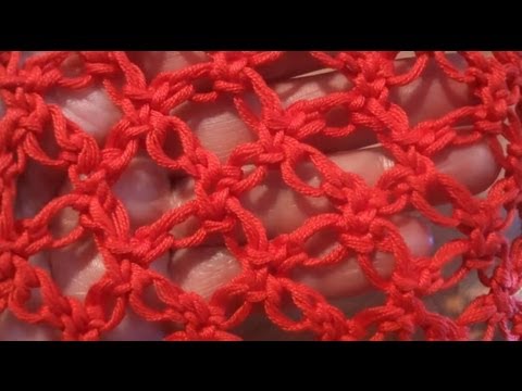 Соломонова петля, сетка из петель Соломона Урок 23 Вязание крючком Сrochet: Solomons knot