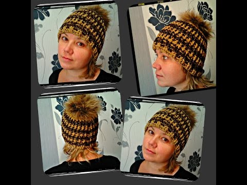 спортивная шапка, вязание крючком - sports cap crochet