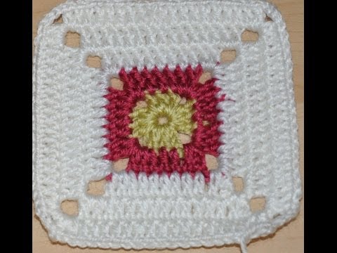 вязание крючком плед - квадрат 10 / crochet a throw blanket square 10